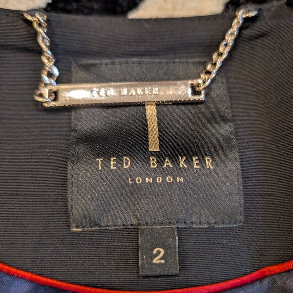 Ted Baker Zameli Peplum Black Blazer Size 2 OfficeChic quiet luxury preppy - Picture 6 of 16